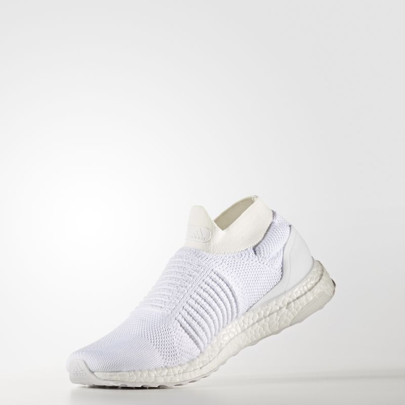 Ultra boost best sale laceless triple white